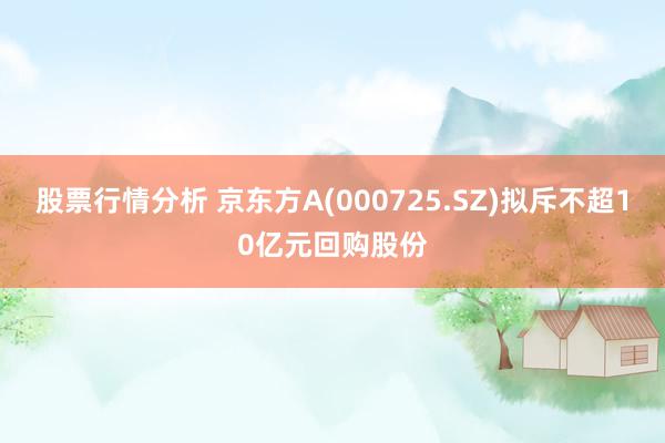 股票行情分析 京东方A(000725.SZ)拟斥不超10亿元回购股份