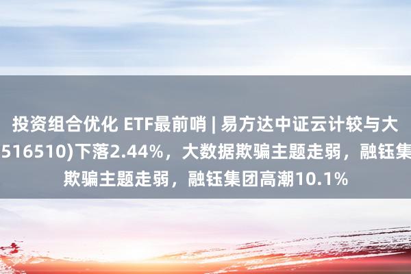 投资组合优化 ETF最前哨 | 易方达中证云计较与大数据主题ETF(516510)下落2.44%，大数据欺骗主题走弱，融钰集团高潮10.1%