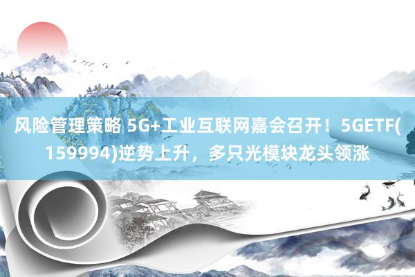 风险管理策略 5G+工业互联网嘉会召开！5GETF(159994)逆势上升，多只光模块龙头领涨