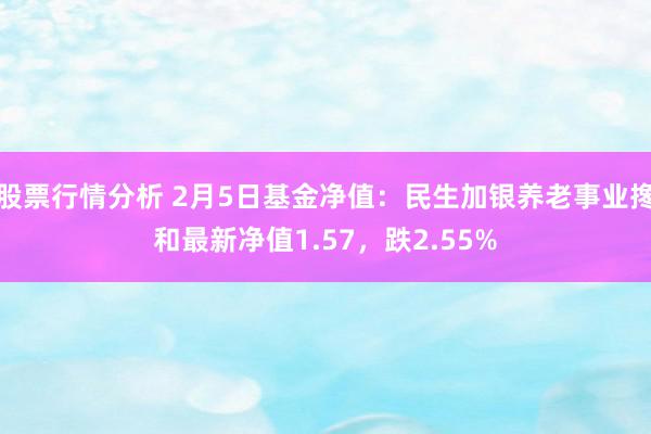 股票行情分析 2月5日基金净值：民生加银养老事业搀和最新净值1.57，跌2.55%